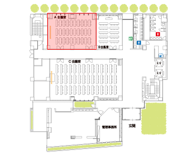 飯田橋レインボービル/1F/A会議室　見取り図