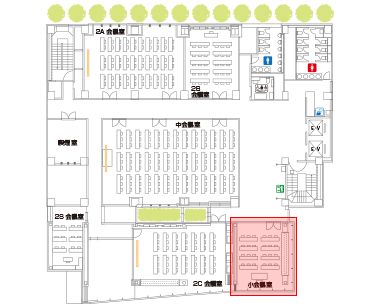 飯田橋レインボービル/2F/小会議室　見取り図