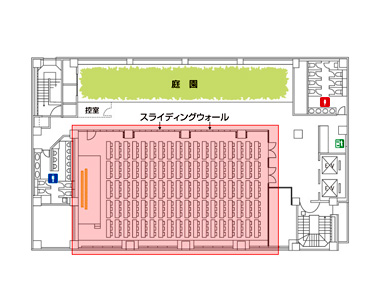 飯田橋レインボービル/7F/大会議室　見取り図